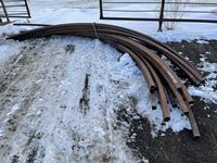    (25) 2 Inch Square Tubing 20 Ft Long Bent Into an Arch Shape
