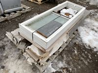   (6) 30 Inch Wood Bi Fold Doors & Window