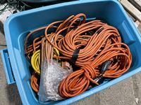    Tote of Extension Cords