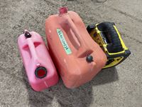    (2) Jerry Cans & Batterys Booster