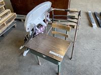    School Desk, Walker & High Chair