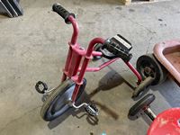    Kids Tricycles & Antique Red Wagon