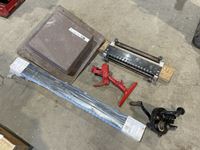    Finger Jointing Jig, Saw Vice, Metal Saw Horses Unused, Roof Vents