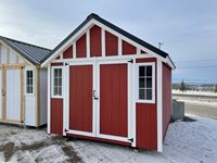 10 Ft x 12 Ft Red Garden Shed