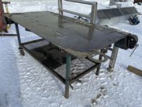   4 Ft X 8 Ft Steel Table with Vises
