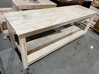    8 Ft X 30 Inch Wooden Work Bench