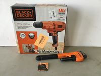    Black & Decker 5.5 Amp Drill and Harden Pipe Wrench