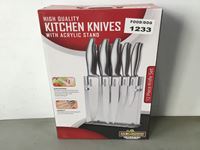    12 Piece Kitchen Knife Set with Acrylic Stand