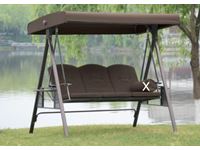    Deluxe 3 Seat Outdoor Canopy Porch Swing