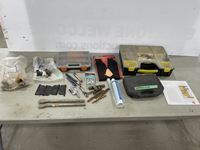    Assorted Tools, Tool Boxes with Screws & Drill Bits