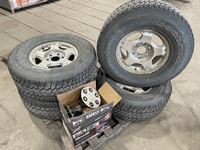    (4) Lt 265/75R16 Tires with Caps & Parts