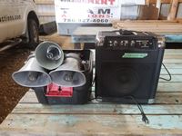    Karaoke Machine with Miscellaneous Speakers & Speaker Wire