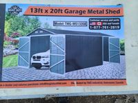    TMG Industrial 13 Ft X 20 Ft Garage Metal Shed