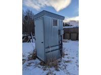 Metal 48 Inch X 48 Inch Shed on Steel Skids