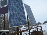 (2) 100 Watt Solar Panels on Posts