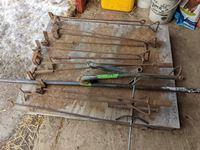    Qty of Branding Irons, Hip Lifter & Large Pry Bar