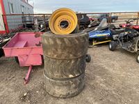 (4) Goodyear 14-17.5 Tires w/ Rims