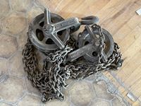 (2) 1 Ton Pulleys w/ Chain
