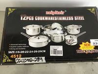    12 Piece Stainless Steel Cookware Set