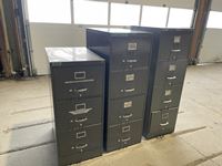    (3) Metal Filing Cabinets