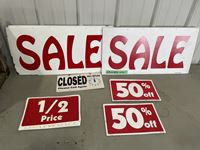    Assorted Sale Signs