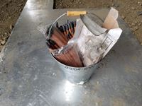    Stainless Steel Pail with Assorted Gouging Rods
