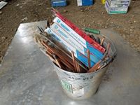    Stainless Steel Pail with Assorted Gouging Rods