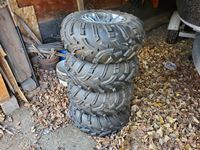    (4) 25 X 10.00-12 Kubota Tires with Rims
