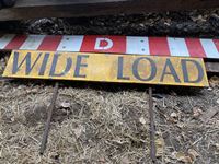 (2) Wide Load Signs