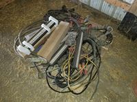 Assortment of Welding Cables, Booster Cables, Light Bar & Miscellaneous