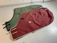    (2) 76 Inch Mid Weight Horse Blankets