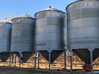 Twister  2250± Bushel 14 Ft 5 Ring Hopper Bottom Grain Bin