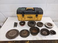    Tool Box with Grinding Stones and Wheel Wheels