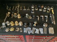    Qty of Miscellaneous Door Handles, Lock Parts, Hardware & Shocks