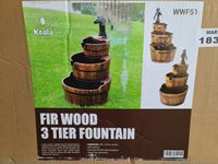    Fir Wood 3 Tier Fountain