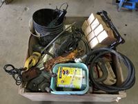    Pallet of Miscellaneous Fittings, Hand Tools and Cords