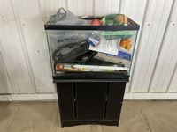    10 Gallon Fish Tank with Stand and Decor