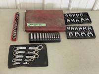    Qty of Miscellaneous Sockets, Wrenches and Air Drill