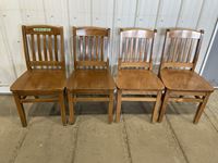   (4) Oak Chairs