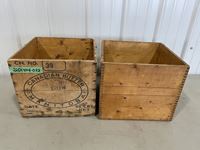    (2) Antique Saskatchewan Butter Boxes