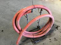    25 Ft of 1-1/2 Inch Fuel Hose and Welders Cart