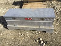    Delta Aluminum Truk Tool Box W/ Slip Tank Combo