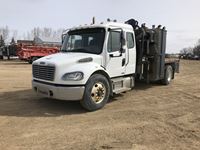 2009 Freightliner M2 Business Class S/A Extended Cab Boom Truck W/ PM 6 Boom