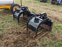  Total Machinery  78 Inch Grapple Bucket-Skid Steer Attachment