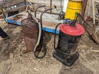    (2) Oil Barrel Pumps, (1) Greaser