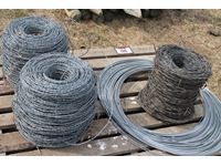   (3) Rolls of Used Barb Wire & Roll of High Tensile Wire