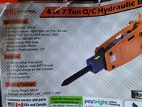  TMG Industrial  Q/A 7 Ton Hydraulic Breaker- Excavator Attachment