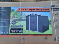  TMG Industrial  6 Ft X 8 Ft Metal Shed
