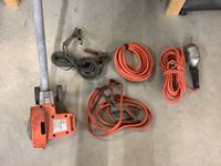    Electric Lawn Edger, 25 Ft of Heat Tape, 2 Sets of Booster Cables and Trouble Light
