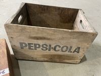    Pepsi- Cola Wooden Box & Wooden Box with Lock
